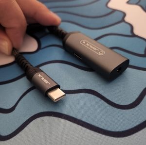 USB C to 3.5mm Headphone and Charger Adapter